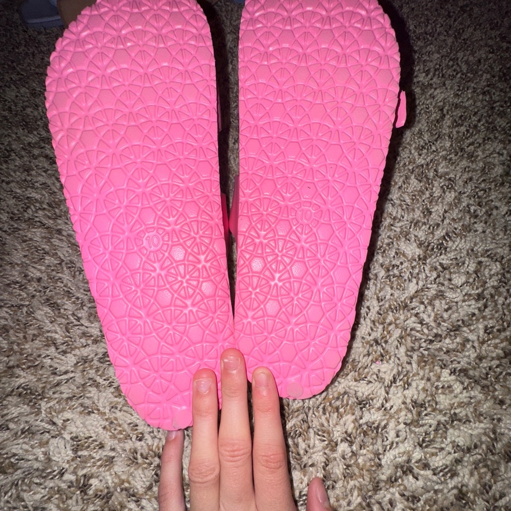 Hot Pink size 10 Women’s fake Birkenstocks